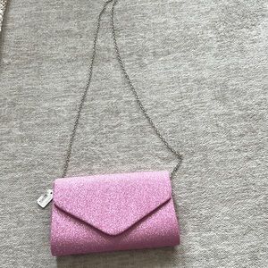 Pink glitter handbag